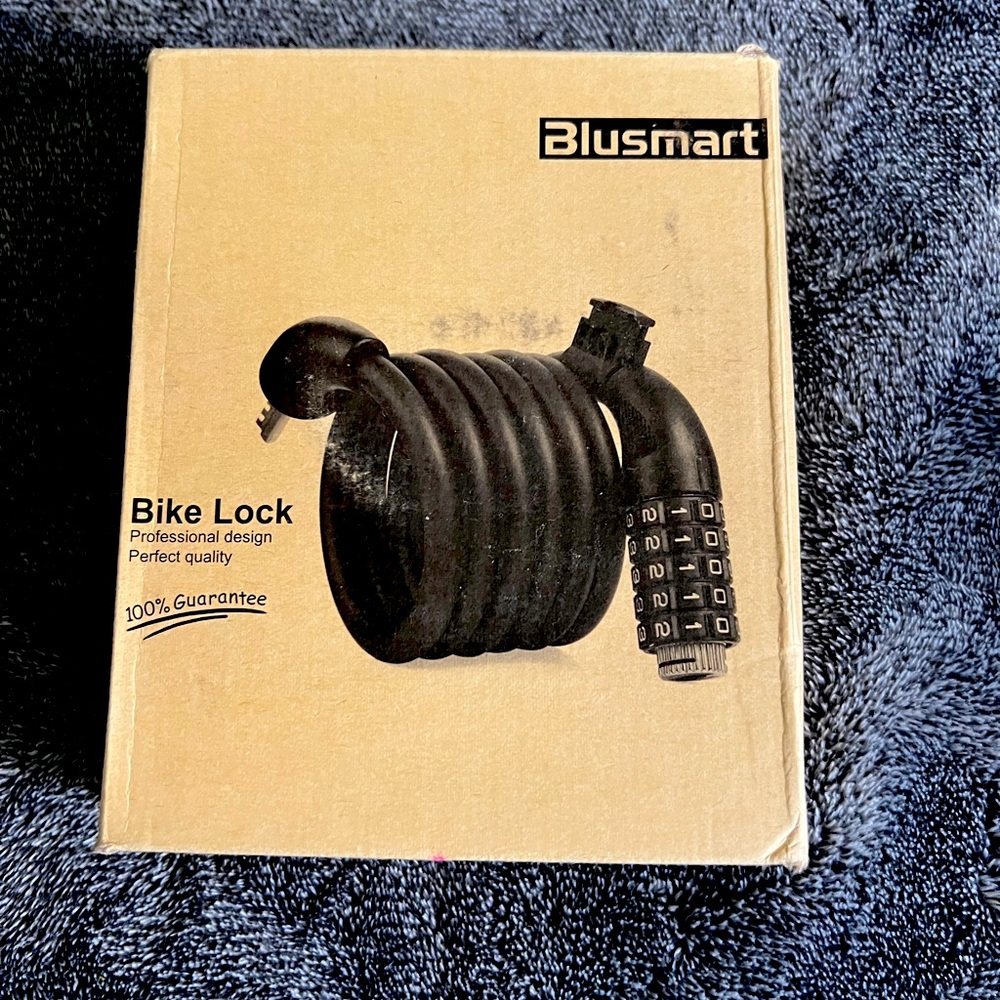Blusmart Black Bike Lock NIB